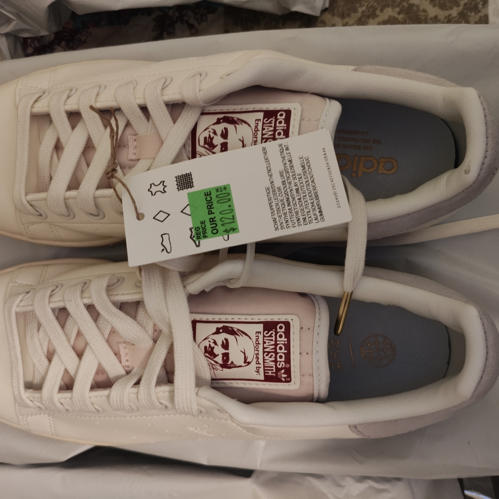 Adidas Stan Smith Sneakers - White and Pink